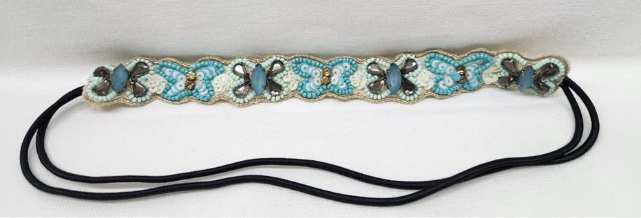 Handcrafted Beaded Butterfly Headband