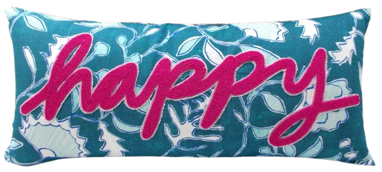 Happy Decorative Pillow