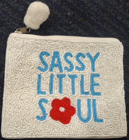 Sassy Little Soul Beaded Pouch