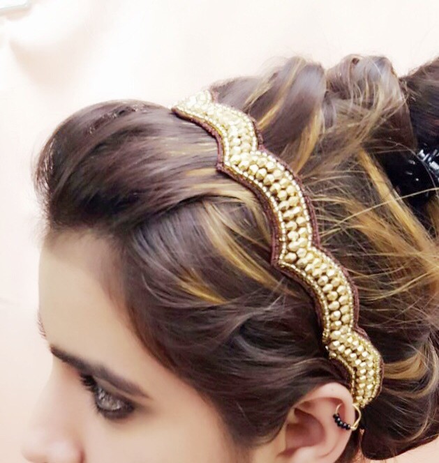 Gold Beaded Headband