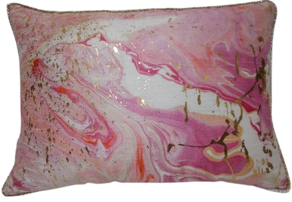 Pink Marble Decorative Pillow