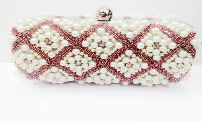 Pearl and Crystal Evening Clutch