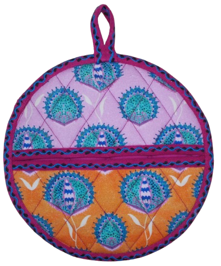 Round Quilted Pot Holder