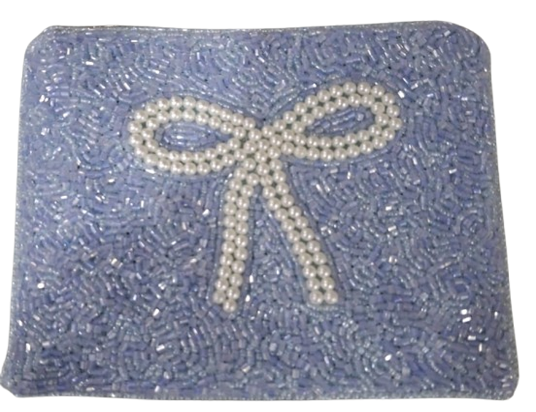 Lavender Beaded Clutch