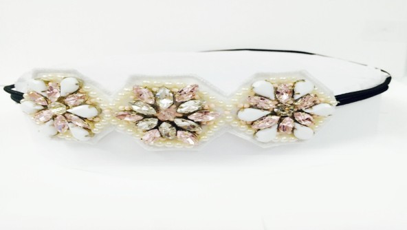 Beaded Floral Headband