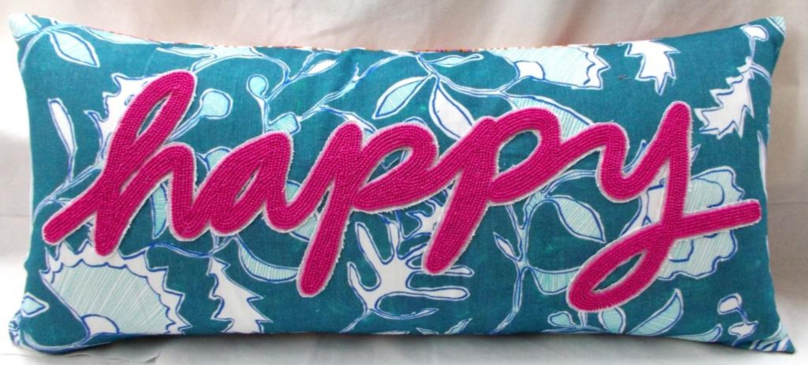 Happy Decorative Pillow