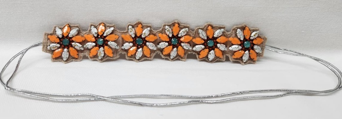 Handmade Beaded Floral Headband