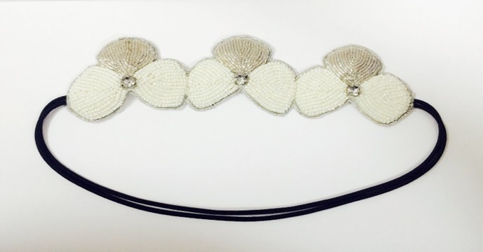 Beaded Floral Headband