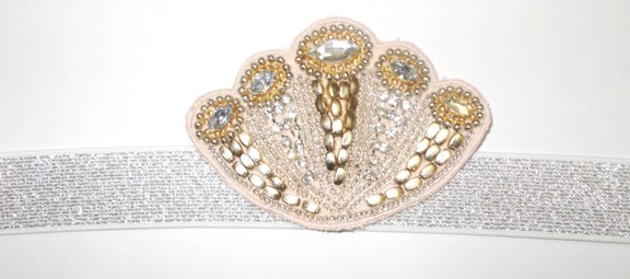 Embroidered Beaded Belt