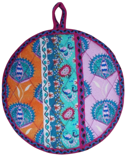 Colorful Round Fabric Pot Holder
