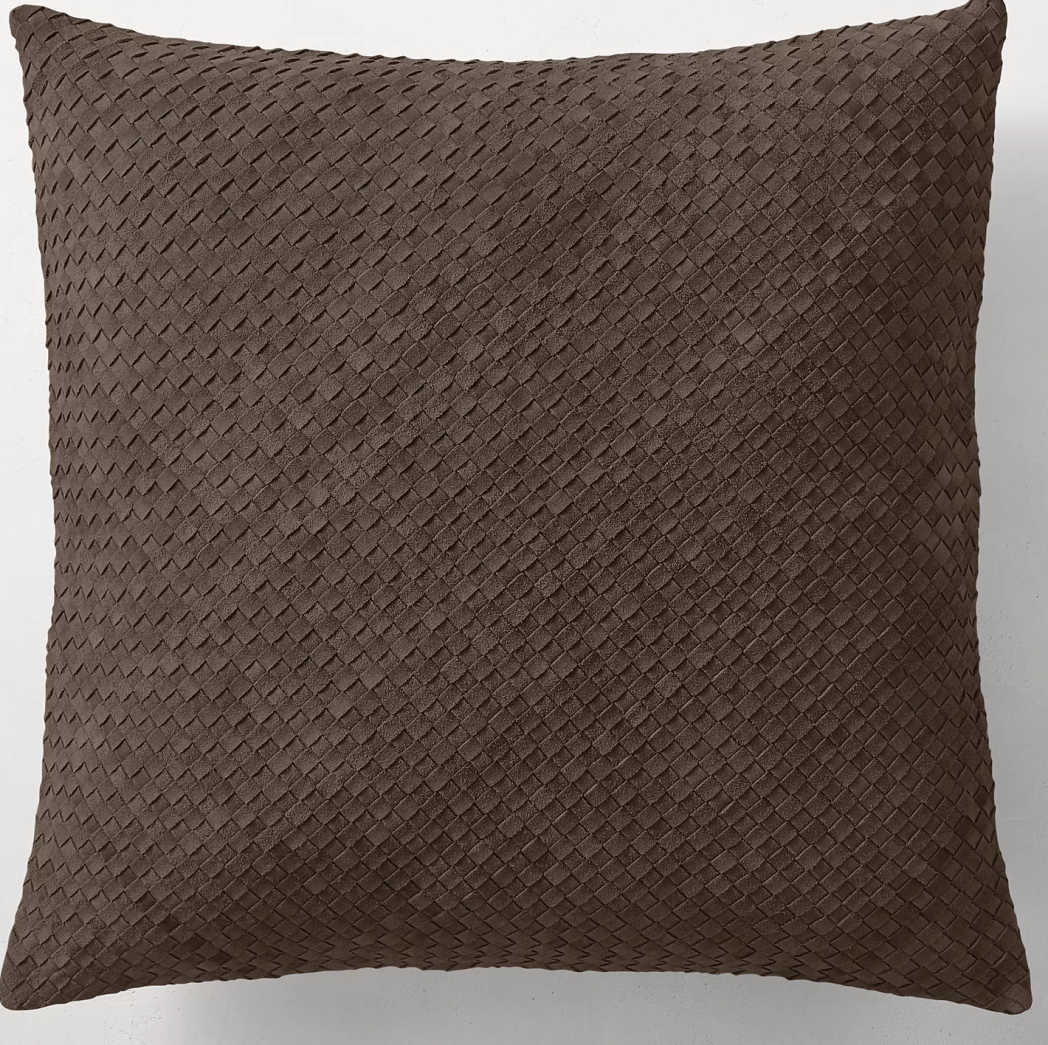 Woven Textured Brown Cushion