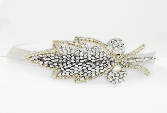 Rhinestone Leaf Hairband
