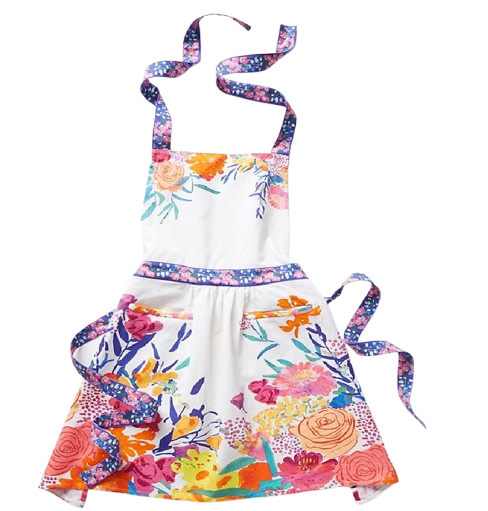 Floral Print Kitchen Apron