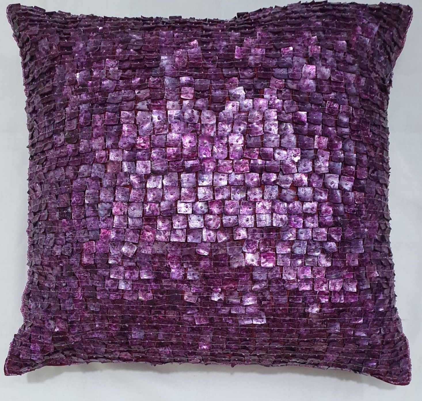 Purple Mosaic Decorative Pillow