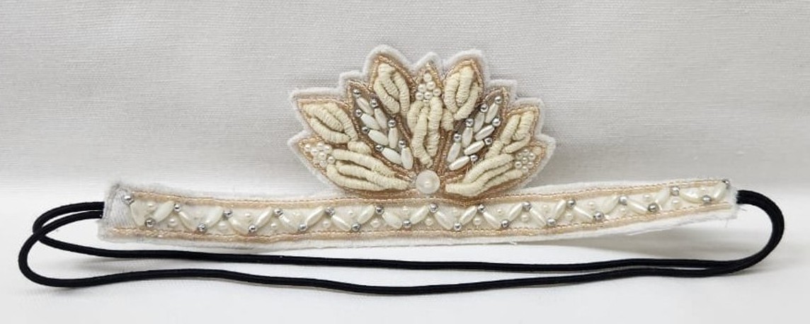 Embroidered Floral Headband