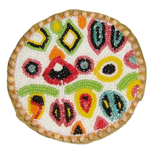 Handcrafted Beaded Huichol Art Coaster