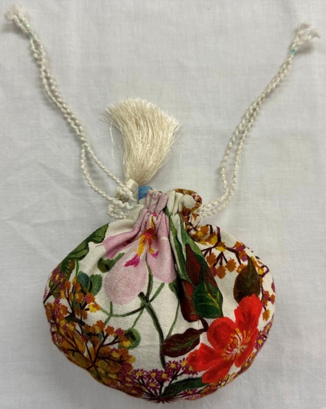 Floral Drawstring Pouch