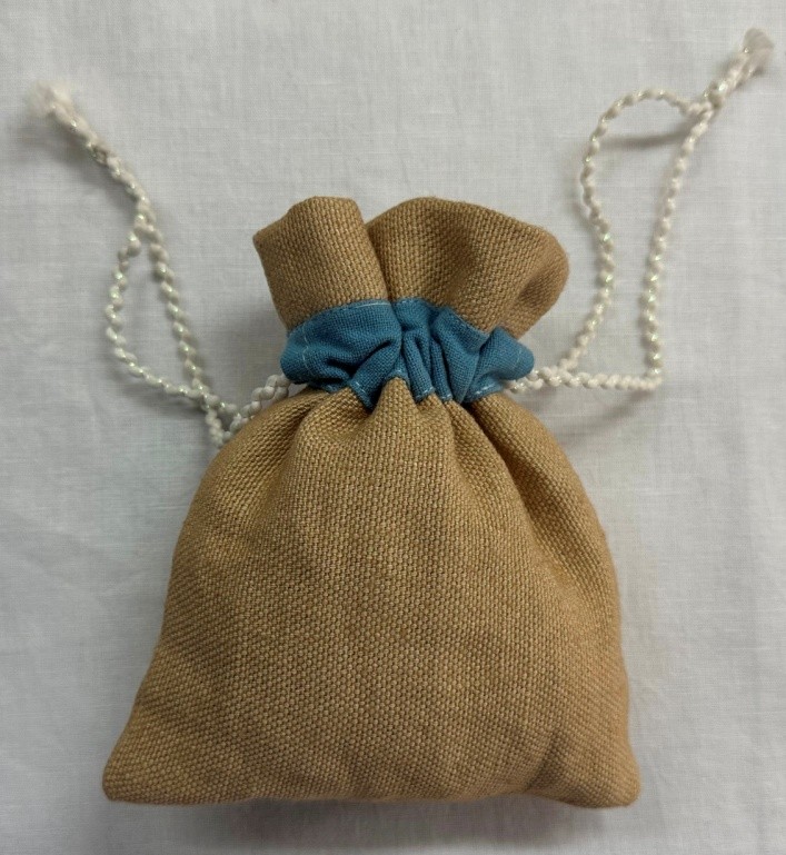 Handmade Linen Drawstring Pouch