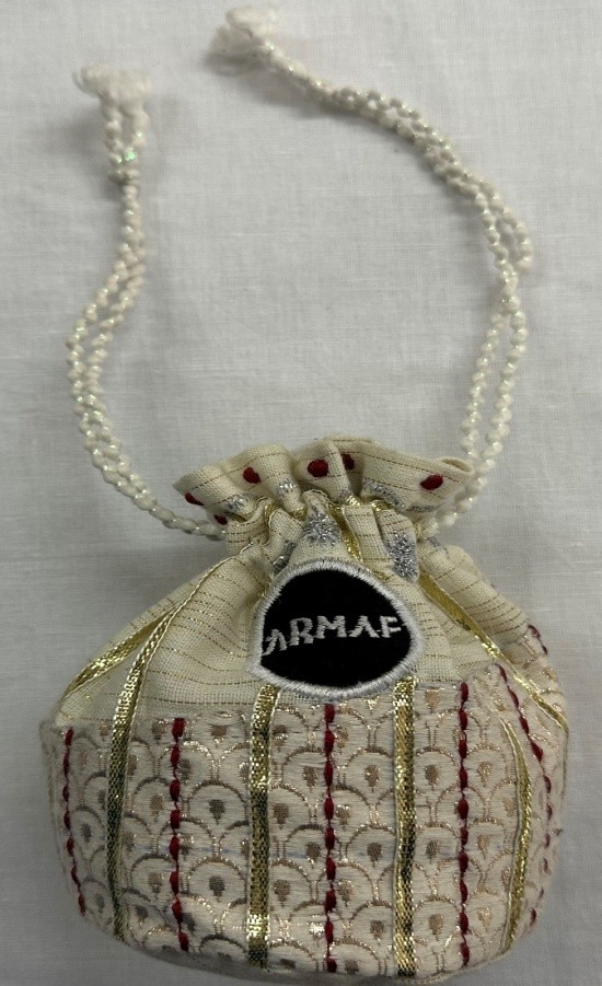 Embroidered Drawstring Pouch