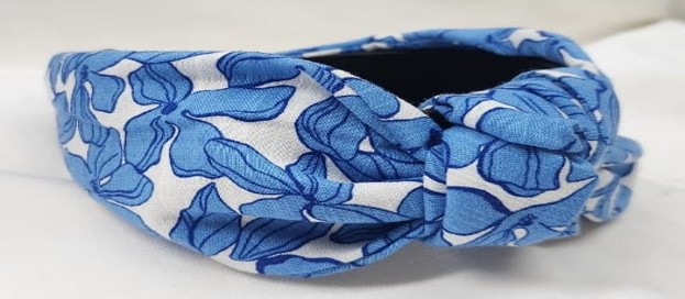 Blue Floral Headband