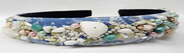 Handcrafted Seashell Beaded Headband