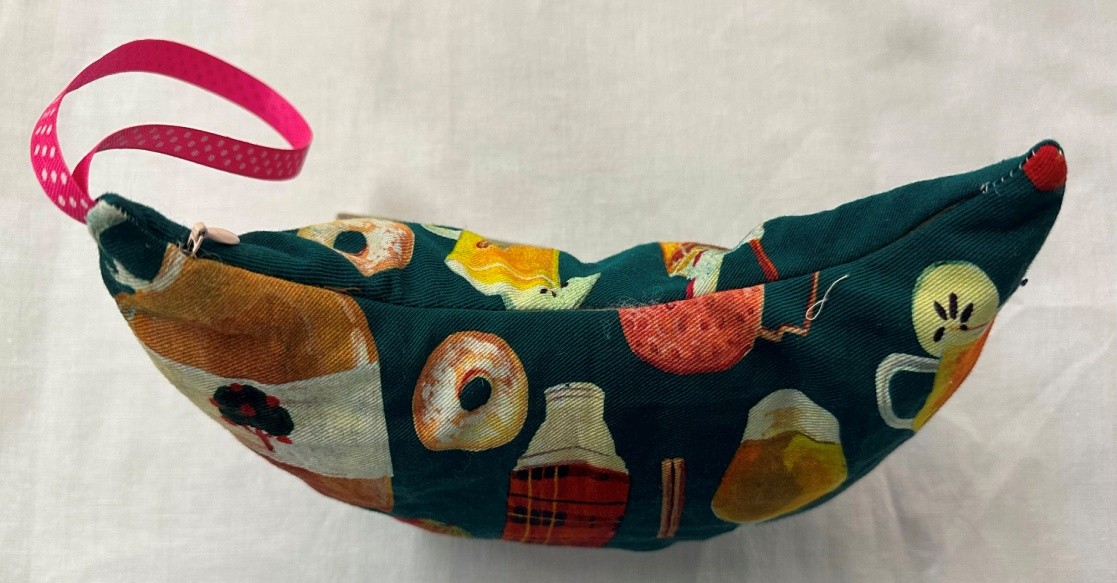 Handmade crescent pouch