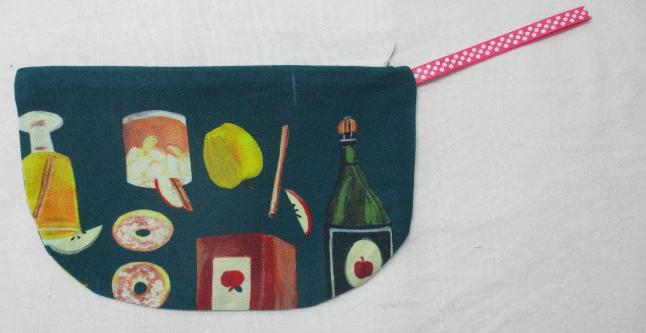 Food Patterned Zipper Pouch