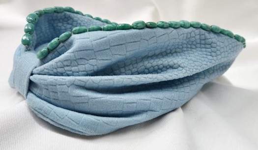 Blue Textured Headband