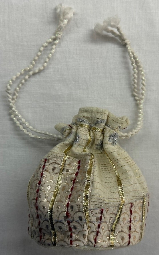 Embroidered Drawstring Pouch