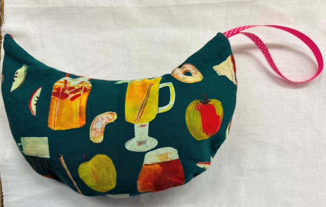 Handmade crescent pouch