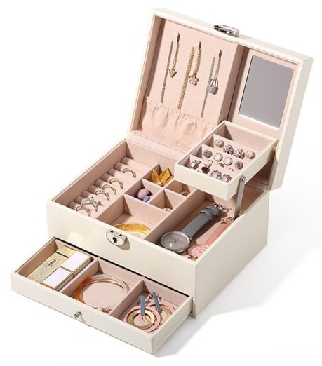 White Jewelry Storage Box