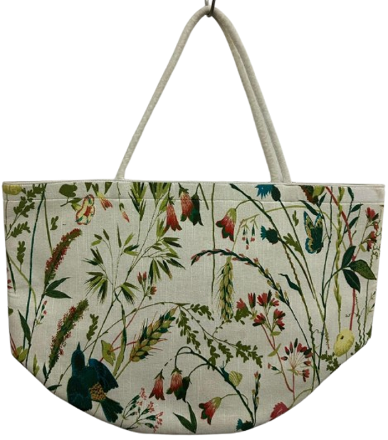 Floral Canvas Tote Bag