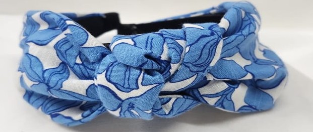 Blue Floral Headband