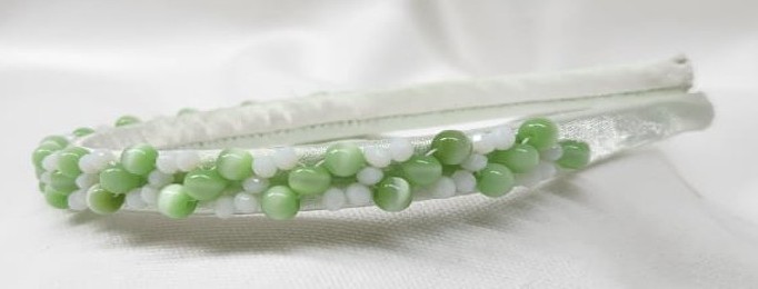 Green Beaded Headband