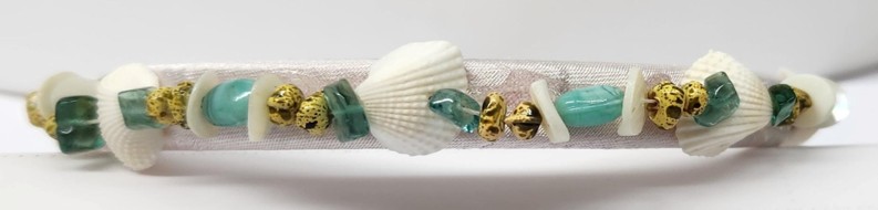Seashell and Gemstone Headband