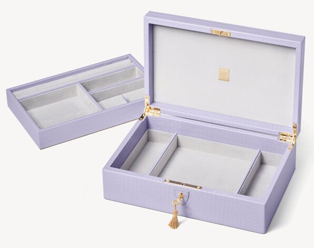 Lavender Jewelry Box Set