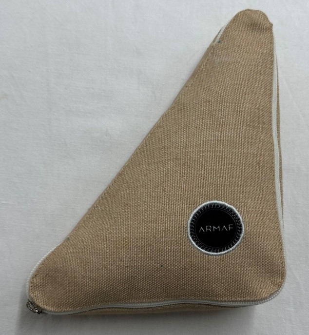 Triangular Canvas Pouch