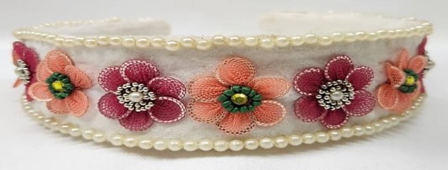 Floral Embroidered Headband