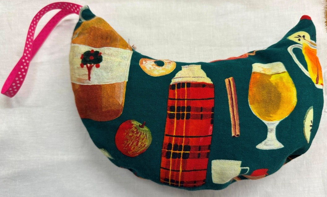 Handmade crescent pouch