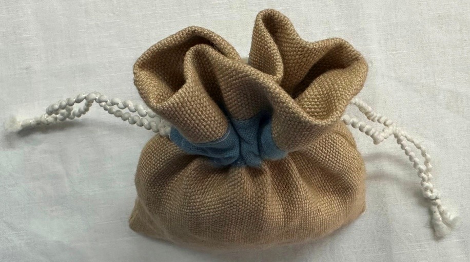 Handmade Linen Drawstring Pouch