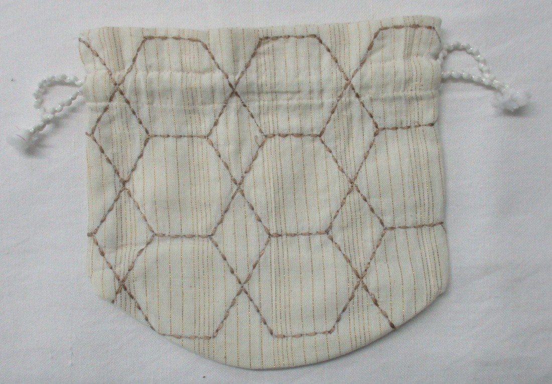 Handmade Fabric Drawstring Pouch