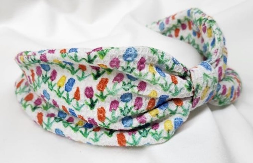 Floral Print Fabric Hair Band