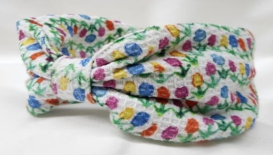 Floral Print Fabric Hair Band