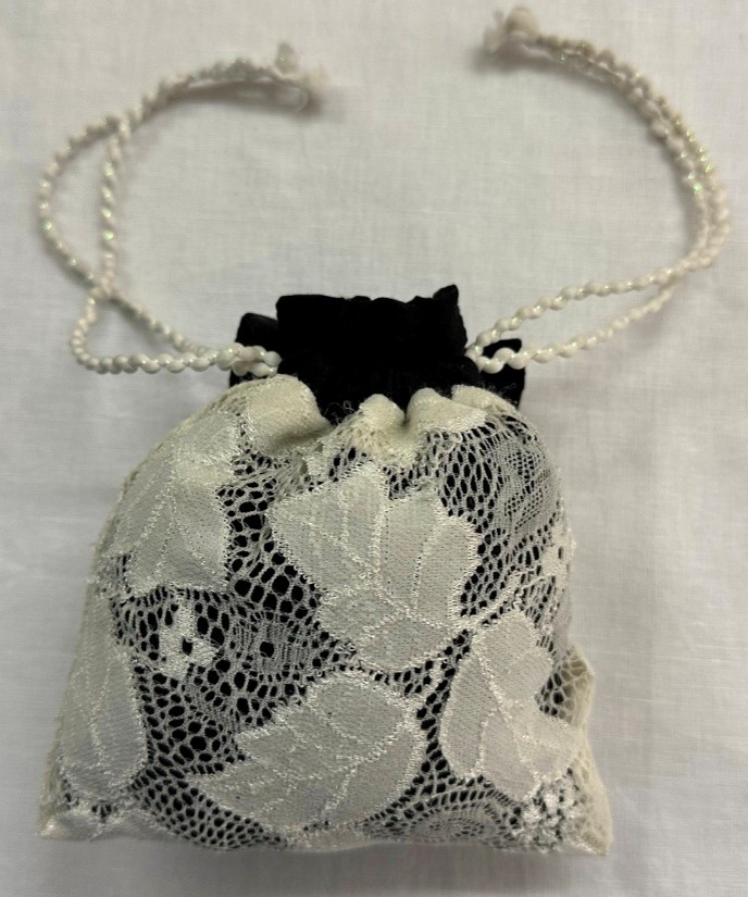 Lace and Pearl Mini Purse