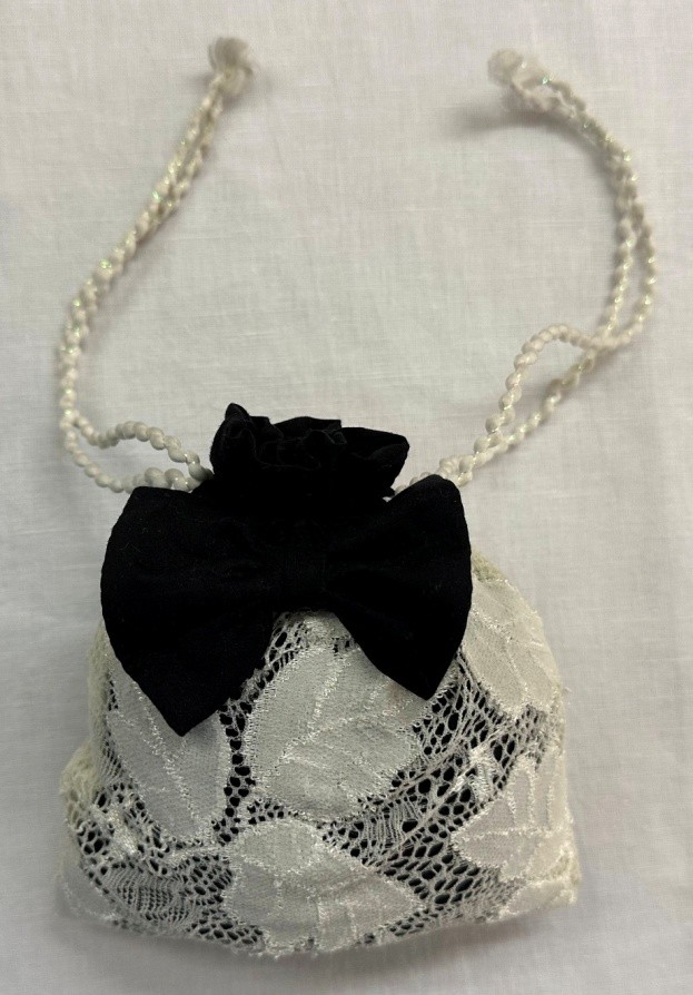 Lace and Pearl Mini Purse