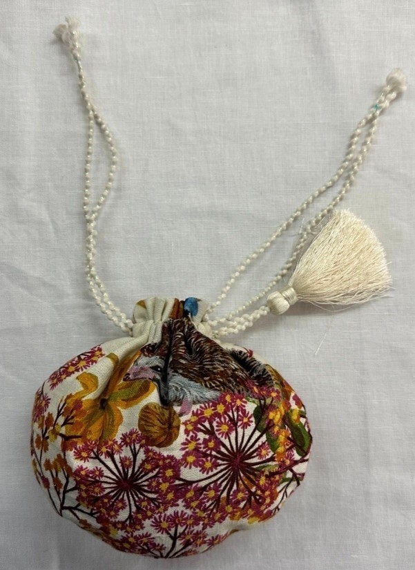 Floral Drawstring Pouch