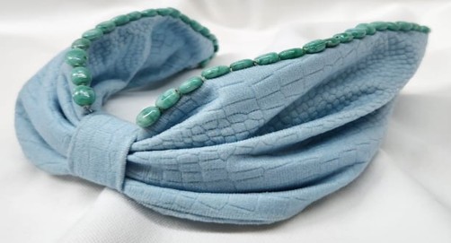 Blue Textured Headband