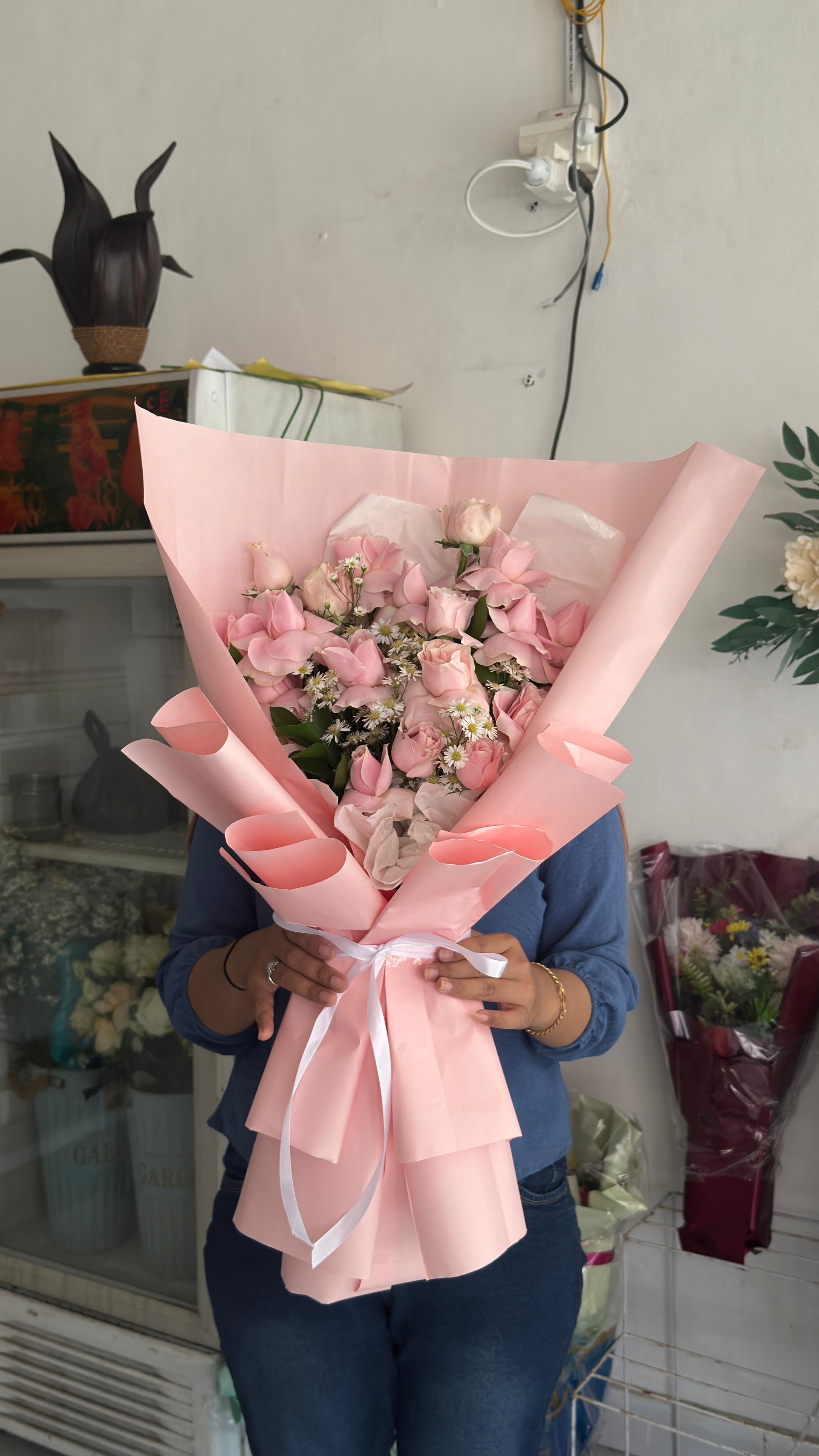 20 Stalks of Pink Rose Bouquet