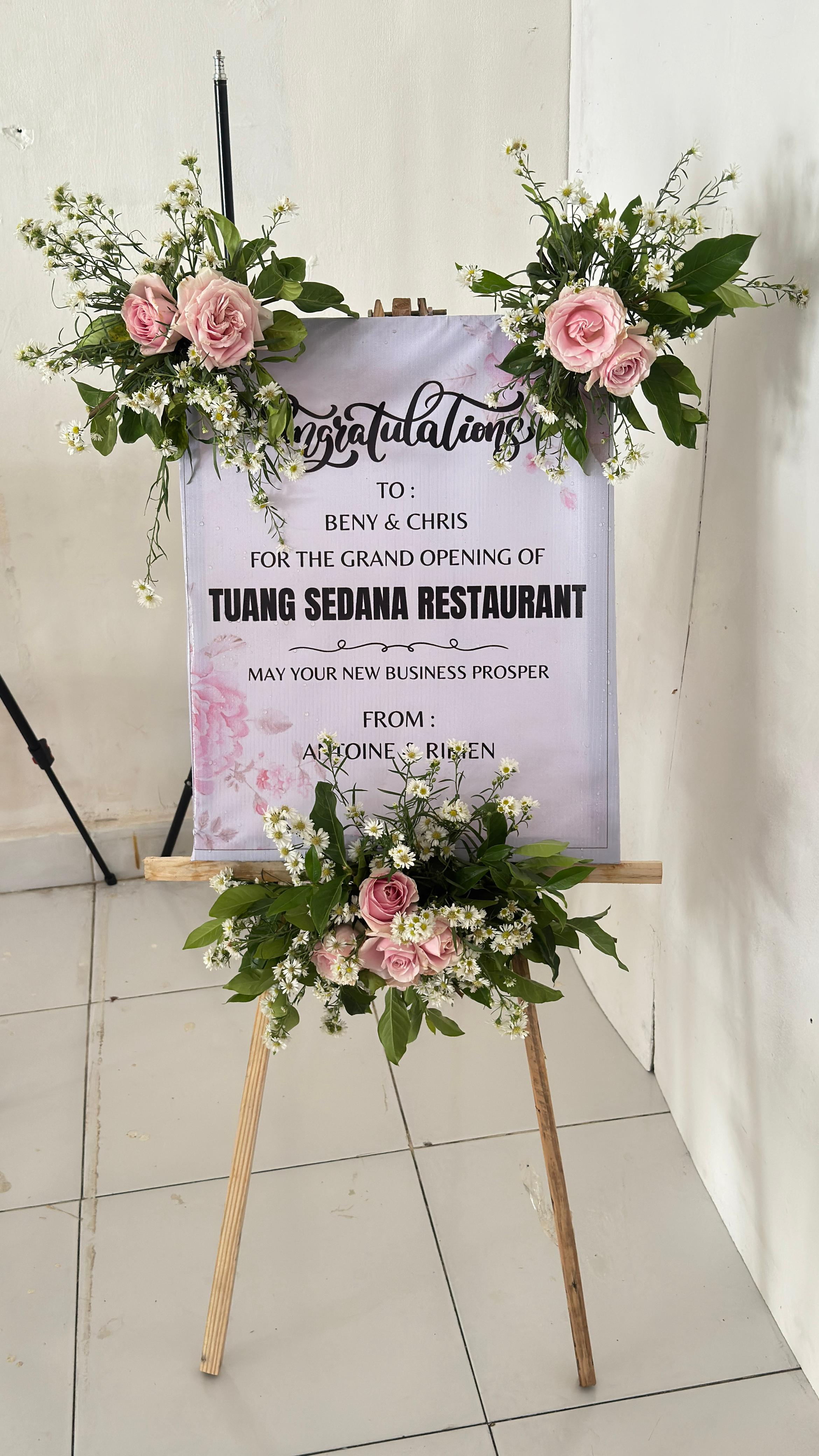 Floral Grand Opening Congratulatory Stand Size 40x50
