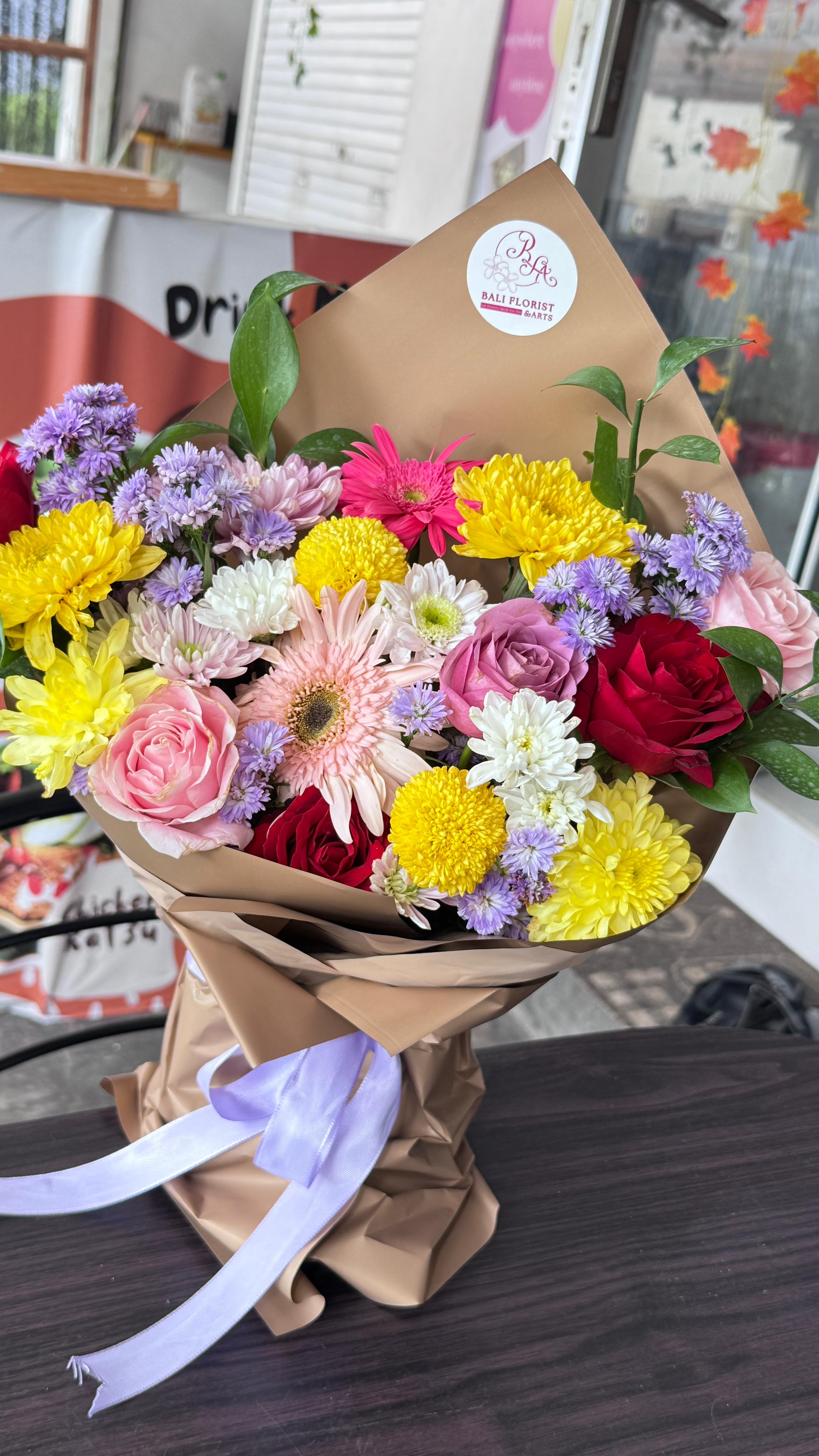 Colorful Flower Bouquet Thumbelina